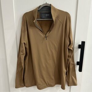 5.11 Tactical Stratos 1/4 Zip Pullover Coyote Brown Mens L 72235